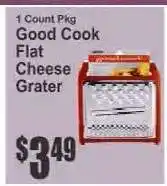 Key Food Good Cook Flat Cheese Grater offer