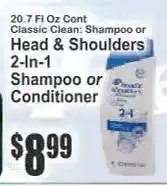 Key Food Head & Shoulders 2-In-1 offer