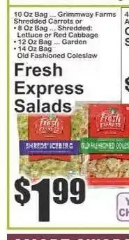 Key Food Fresh Express Salads offer