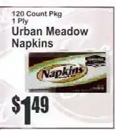 Key Food Urban Meadow Napkins offer