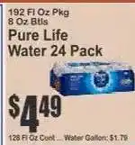 Key Food Pure Life Water 24 Pack offer