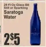 Key Food Saratoga Water offer