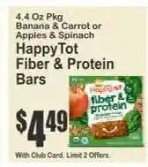 Key Food HappyTot Fiber & Protein Bars offer