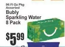 Key Food bubly Sparkling Water 8-Pack offer