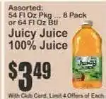 Key Food Juicy Juice 100% Juice offer