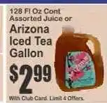 Key Food Arizona Iced Tea Gallon offer