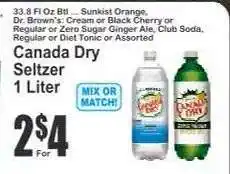 Key Food Canada Dry Seltzer offer