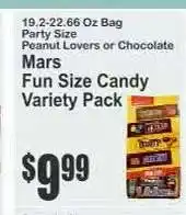 Key Food Mars Fun Size Candy Variety Pack offer