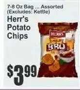 Key Food Herr's Potato Chips offer