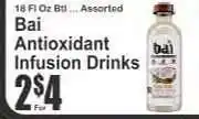 Key Food Bai Antioxidant Infusion Drinks offer