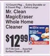 Key Food Mr. Clean MagicEraser Whole Home Cleaner offer