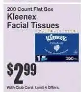 Key Food Kleenex Facial Tissues offer