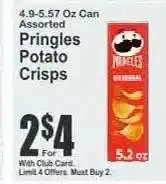 Key Food Pringles Potato Crisps offer