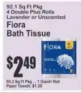 Key Food Fiora Bath Tissue offer