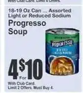 Key Food Progresso Soup offer