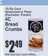Key Food 4C Bread Crumbs offer