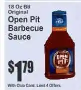 Key Food Open Pit Barbecue Sauce offer