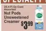 Key Food Nut Pods Unsweetened Creamer offer