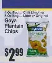 Key Food Goya Plantain Chips offer