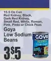 Key Food Goya Low Sodium Beans offer
