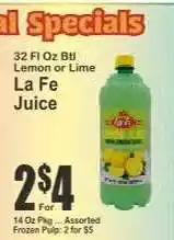 Key Food La Fe Juice offer