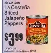 Key Food La Costeña Sliced Jalapeño Peppers offer
