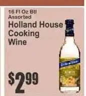 Key Food Holland House Cooking Wine offer