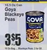 Key Food Goya Blackeye Peas offer