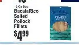 Key Food BacalaRico Salted Pollock Fillets offer