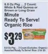 Key Food Minute Ready To Serve! Organic Rice offer