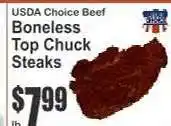 Key Food Boneless Top Chuck Steaks offer