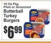 Key Food Butterball Turkey Burgers offer