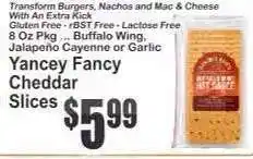 Key Food Yancey Fancy Cheddar Slices offer