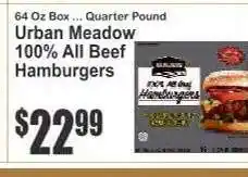 Key Food Urban Meadow 100% All Beef Hamburgers offer