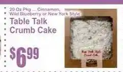 Key Food Table Talk Crumb Cake offer
