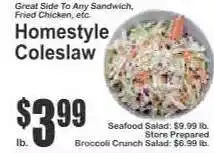Key Food Homestyle Coleslaw offer