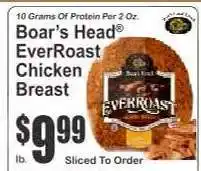 Key Food Boar's Head EverRoast Chicken Breast offer