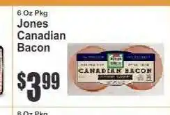 Key Food Jones Canadian Bacon offer