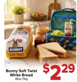 Valu Market Bunny Soft Twist White Bread offer