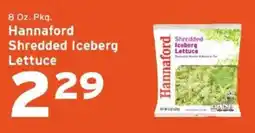 Hannaford Hannaford shredded iceberg lettuce offer