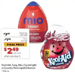 Family Fare Kool-Aid, Tang, Mio, Crystal Light or Country Time Liquid Enhancer offer