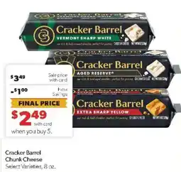 Family Fare Cracker Barrel Chunk Cheese offer