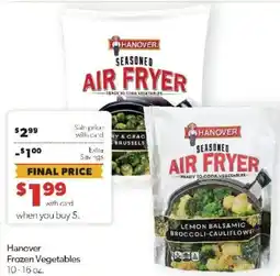 Family Fare Hanover seasoned air fryer frozen vegetables offer