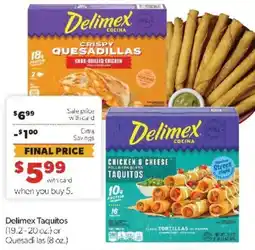 Family Fare Delimex Taquitos or Quesadillas offer