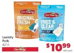 Family Fare Our Family laundry pods offer