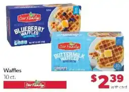 Family Fare Our Family waffles offer