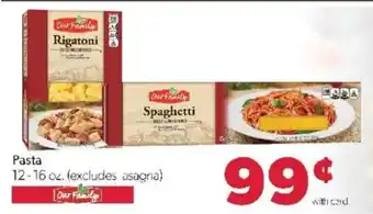 Family Fare Our Family pasta offer