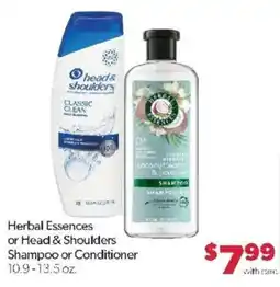 Family Fare Herbal Essences or Head & Shoulders Shampoo or Conditioner offer