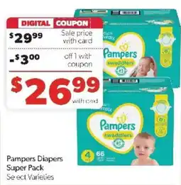 Family Fare Pampers Diapers offer