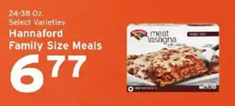 Hannaford family size meals